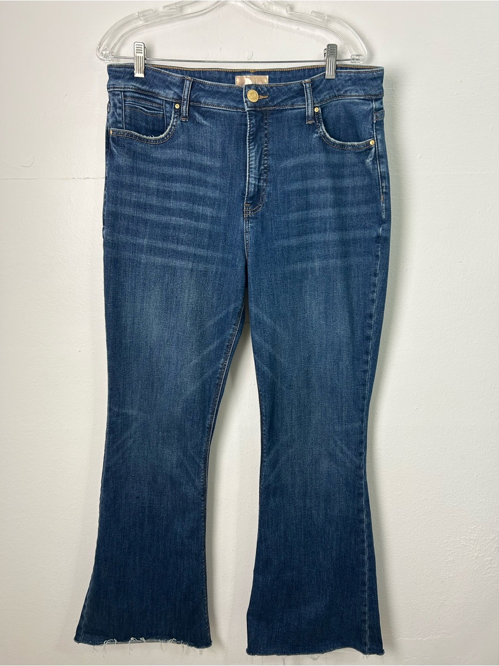 Kut From The Kloth Stella High‎ Rise Fab Ab Flare Jeans Womens Size 14 Blue